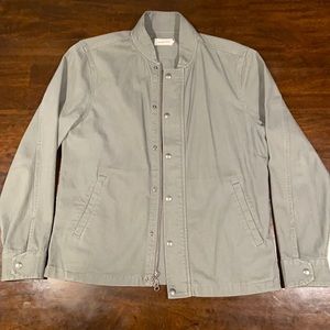 Taylor Stitch bomber jacket in slate herringbone